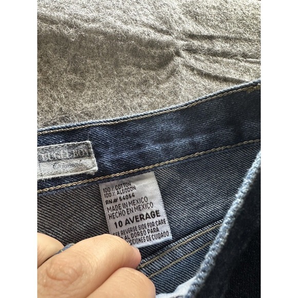 BUGLE BOY WOMENS VINTAGE 705 JEANS SIZE 10 AVERAGE DARK WASH STRAIGHT LEG - Picture 6 of 8